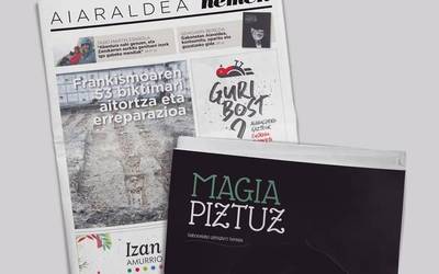 Kalean da Aiaraldea Hemen hamabostekariaren urteko azken zenbakia, Gabonetako gehigarri bereziarekin