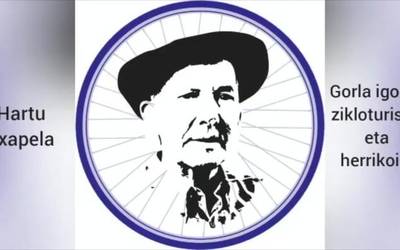 Pello Garitano omentzeko, zikloturista froga Gorlan
