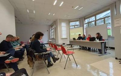 Deustun eta San Inazion kirola eta euskara uztartzeko proiektua aurkeztu zuen atzo Kukulaisi Aisialdirako Topaguneak