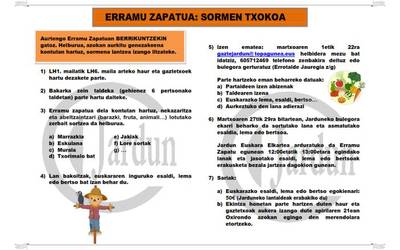 Erramu zapatuan… sormen txokoa