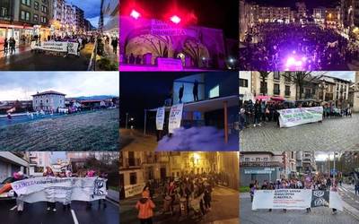 Martxan da greba orokor feministaren aldeko olatua