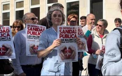 Grebari eusten diote Osasunbideko sindikatuek
