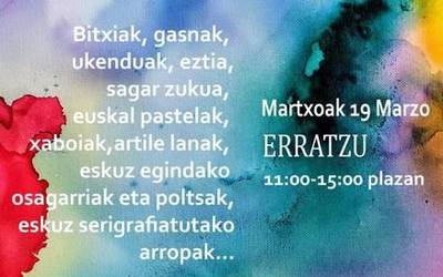 Erratzun artisauen azoka izanen dute martxoaren 19an