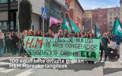H&M Moreako langileek 100 egun bete dituzte greban