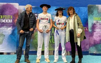 Oronoz eta Goienetxe saratarrek irabazi dute Laboral Kutxa Masterra pilota goxoarekin