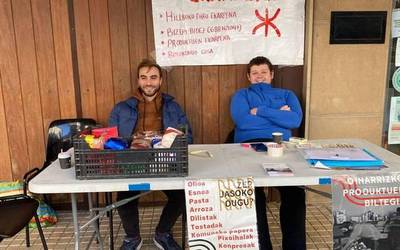 Kontseilu Sozialistak oinarrizko produktuen bilketa egingo du ostegunetik zapatura bitartean