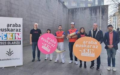 Araba Euskarazen aldeko zesta-punta jaialdian parte hartuko du gaur Goikoetxeak