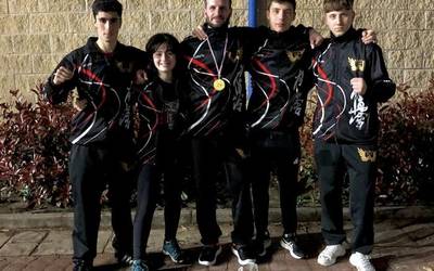 Astillero sarietan eginiko borrokaldiak nabarmendu ditu Saioa Karate Taldeak