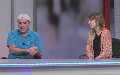Literatur lan baten sortze prozesuaz eta idazle ofizioaz solasean, Itziar Ugarte eta John Andueza idazleekin