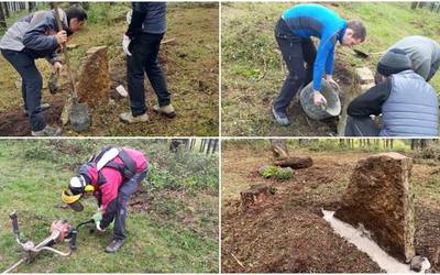Gazteak auzolanean aritu dira Makilakorta mendi inguruan