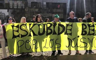 'Eskubide berdinen alde' protestan