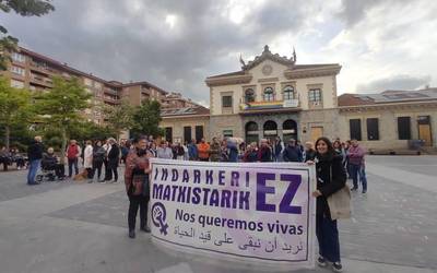 Mugimendu feministak ozen gaitzetsi du Orioko erailketa matxista