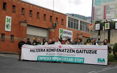 Aurten hildako sei langiletik bat altueratik erorita hil dela salatu du ELAk