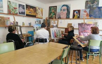 Irurtzungo pintura tailerraren erakusketa