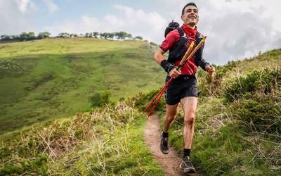 Patxi Etxeberrigarai saratarra seigarren Baigorriko Ultra Trail mendi lasterketan
