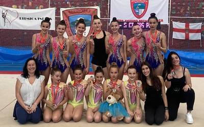 Iskizako gimnastak hirugarren mailara igo dira