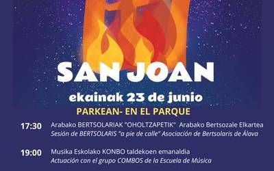 Amurriok musikarekin, txokolateareki eta haurrentzako jolasekin ospatuko du San Joan