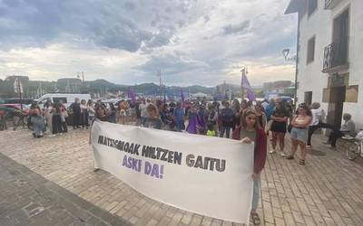 Bilboko hilketa matxista gaitzetsi dute Zumaian ere