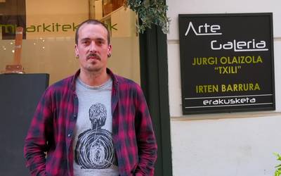 Jurgi Olaizola 'Txili'-ren erakusketa berria ikusgai Arkami galerian