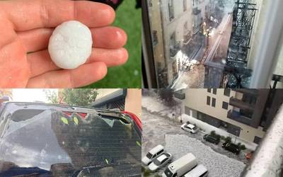 Txingor zaparrada ikusgarria Gasteizen