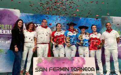 Sanferminetako torneoa irabazi du Goiuri Zabaleta pilotari leitzarrak