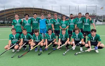Portugalen aurka neurtu dira Peio Garaio eta Urko Ruiz hockey jokalariak, Euskal Selekzioarekin batera