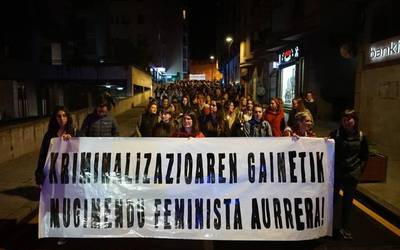 Algortako Mugimendu Feministak jaietan indarkeriarik gabeko testuinguruak eta giroak bultzatu gura ditu