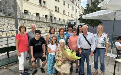 Felisa Gomezek 100 urte beteko ditu uztailaren 29an