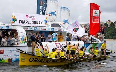 Orio Orialkiko neskak nagusitu dira Getxoko estropadan