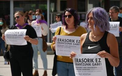 Ugarten larunbatean hainbat eraso matxista jazo zirela salatu dute, eta mobilizazioa egingo dute ostegunean
