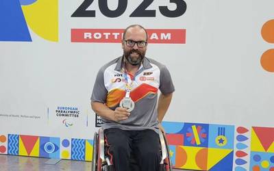 Europako Txapelketan zilarrezko domina jantzi eta Parisko Paralinpiar Jokoetarako txartela irabazi du Asier Garcia getxoztarrak