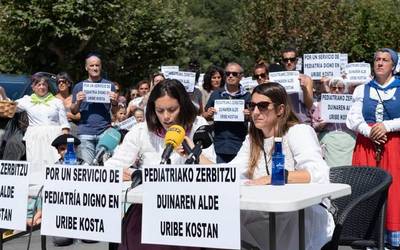 Uribe Kostako pediatria-zerbitzuan dauden "gabeziak" salatu dituzte
