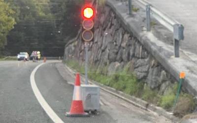 NA-170 errepideko ezponda egonkortzeko lanak hasi dituzte Leitzan