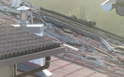 Tornadoak Dorraon utzitako arrastoak