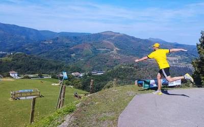 European Pro Tourreko disc golf txapelketa jokatu dute asteburuan Irrisarri Landen