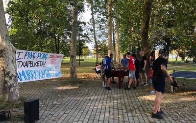 Ping-pong txapelketarekin hasi du ikasturtea Amurrioko Gazte Asanbladak