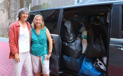 Bizpahiru furgoneta produktuz beteta Soraluzetik Marokora