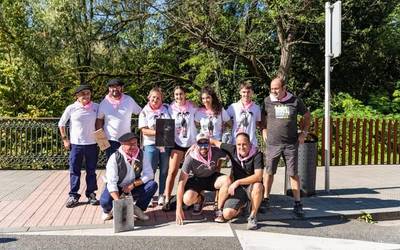 [ARGAZKI GALERIA]: Montoitik jaurtiriko txapligoekin jai giroak eztanda egin du Iurretan
