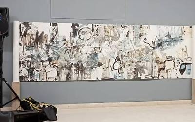 Encinar Martin artista urduñarrak erakusketa inauguratu du Orduña Hiria Museoan