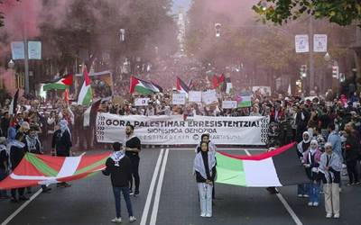 Gasteizko kaleek Palestinarekiko elkartasunari eutsiko diote