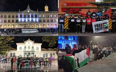 Arabarren elkartasun olatuak Gazako sarraskia gelditzera deitu du