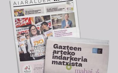 Gazteen arteko indarkeria matxista aztergai Aiaraldea Hemen hamabostekariaren zenbaki berrian