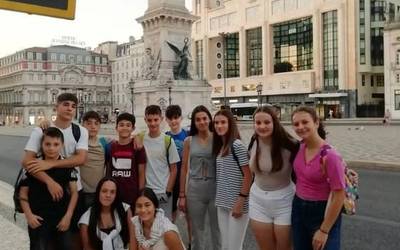Portugalen daude Amaurre Ikastetxeko hainbat gazte, Erasmus+ programari esker