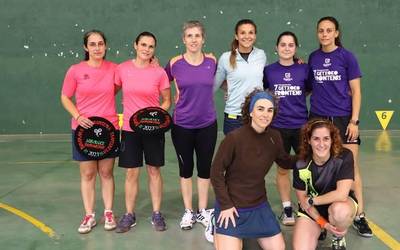 Zapore ona laga zuen Emakumezkoen Frontenis Txapelketak
