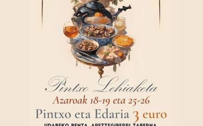 Basaburuko pintxo lehiaketa, datozen bi asteburuetan