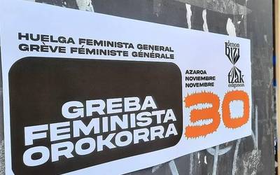 Bihar itxita egongo dira Orioko udal-zerbitzuak, mugimendu feministak deitutako greba orokorra dela-eta