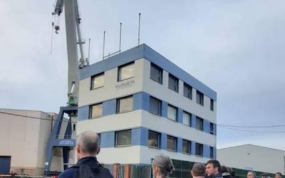 Aurreko astean Murueta ontziolan hildako langilearen kasua salatzeko elkarretaratzea egin dute sindikatuek