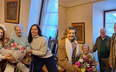 Martina Ugarte oñatiarrak 100 urte bete ditu