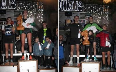 Saioa San Miguel eta Joseba Elizagoien nagusitu dira Doneztebeko XVI. San Silvestre lasterketan