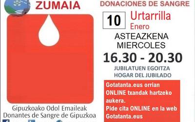 2024 urteko lehen odol emateko txandak irekita daude